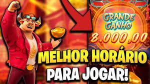 qual a melhor hora para jogar fortune tiger